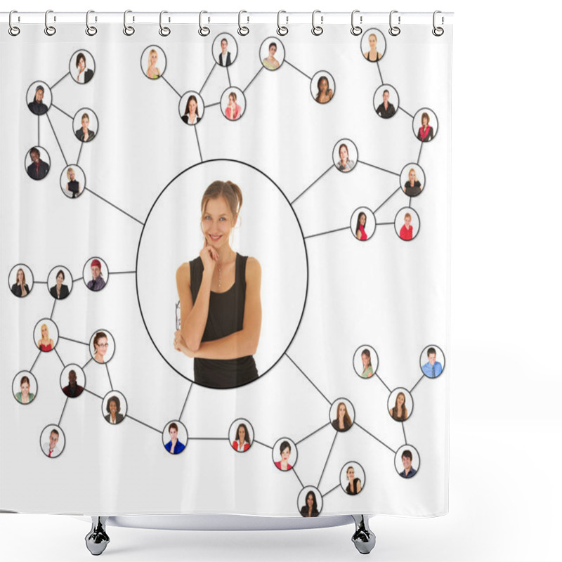 Personality  Social Networks Shower Curtains