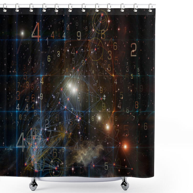 Personality  Conceptual Data Cloud Shower Curtains