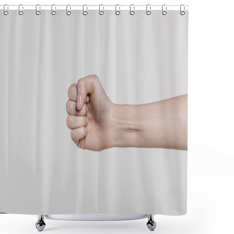 Personality  Fist Shower Curtains