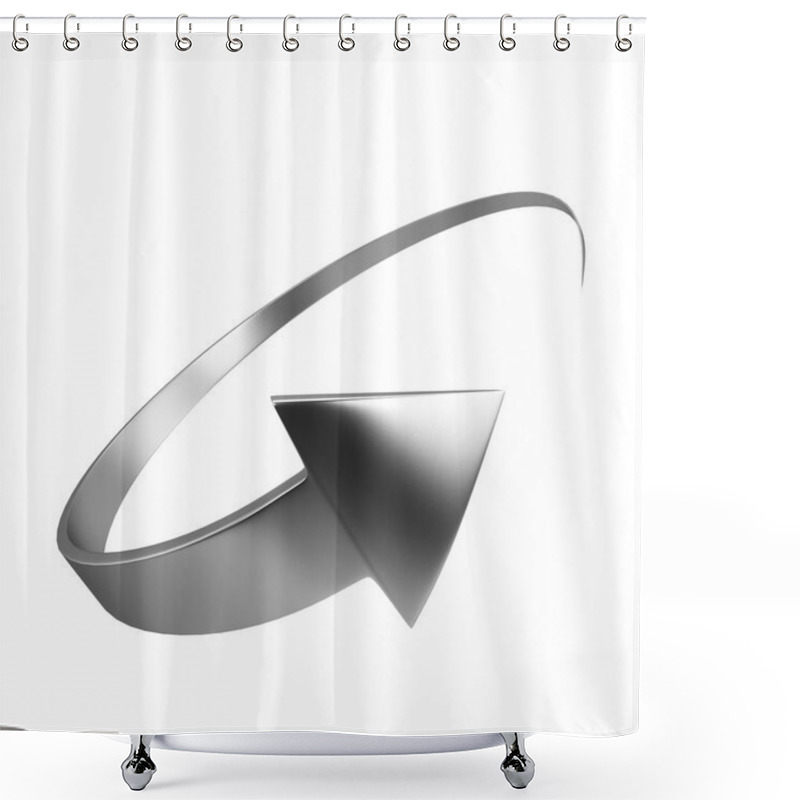 Personality  Circle Arrow Shower Curtains