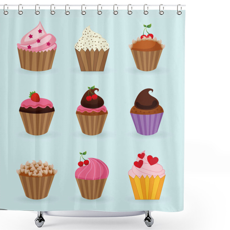 Personality  Sweet Cupcake  Shower Curtains