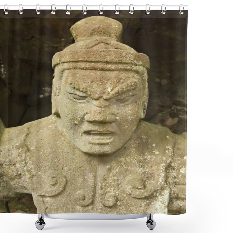 Personality  Ancient Sculpture Shower Curtains