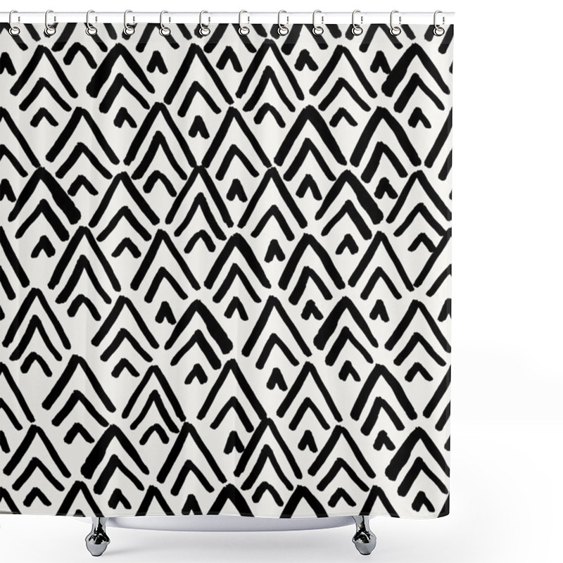 Personality  Geometric Seamless Pattern Shower Curtains