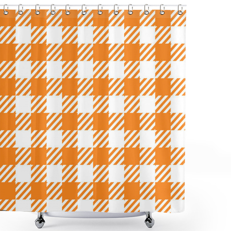 Personality  Seamless Checkered Pattern Shower Curtains