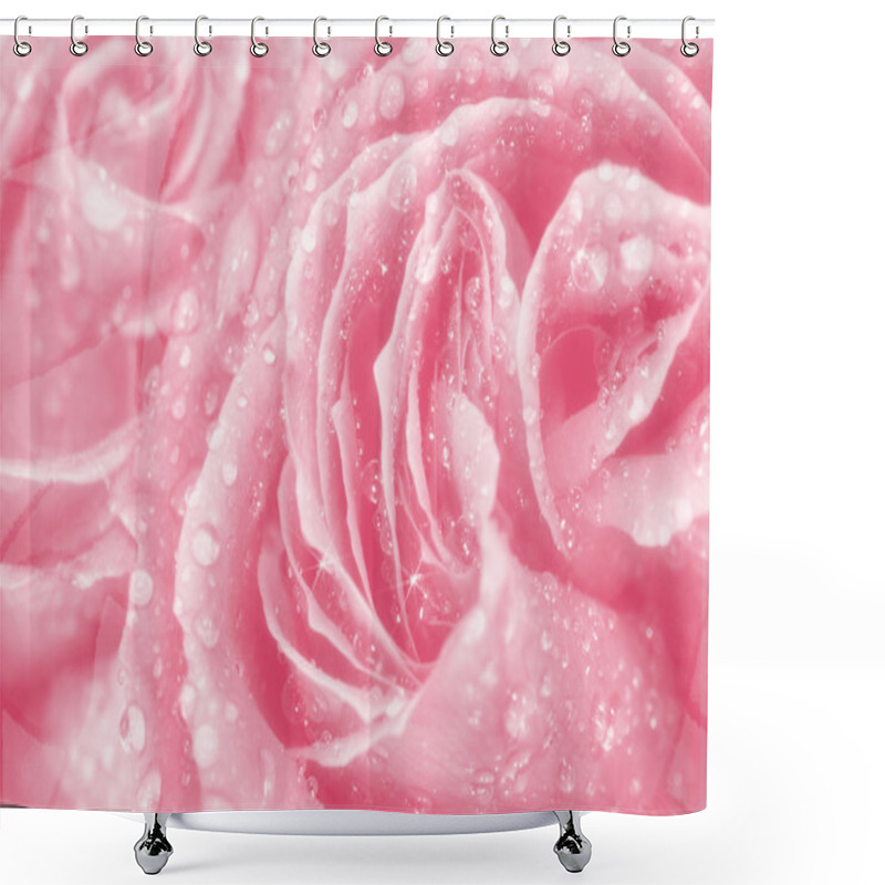 Personality  Elegant Rose Card Shower Curtains