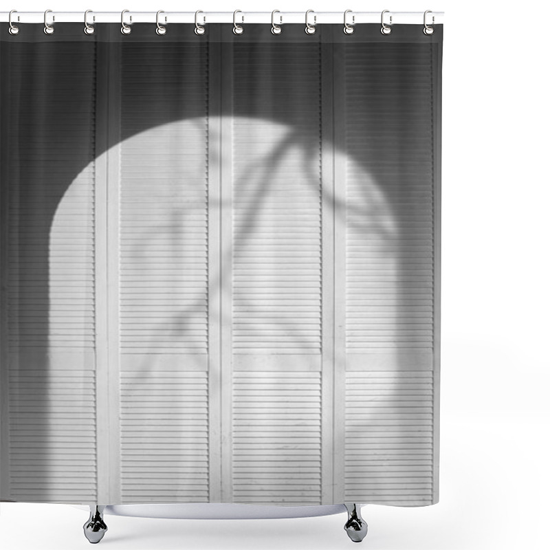 Personality  Gray Wooden Wall With Shadow Texture Shower Curtains