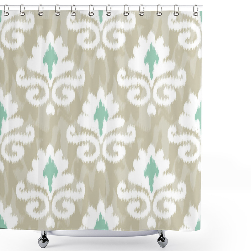 Personality  Ikat Damask Pattern Shower Curtains