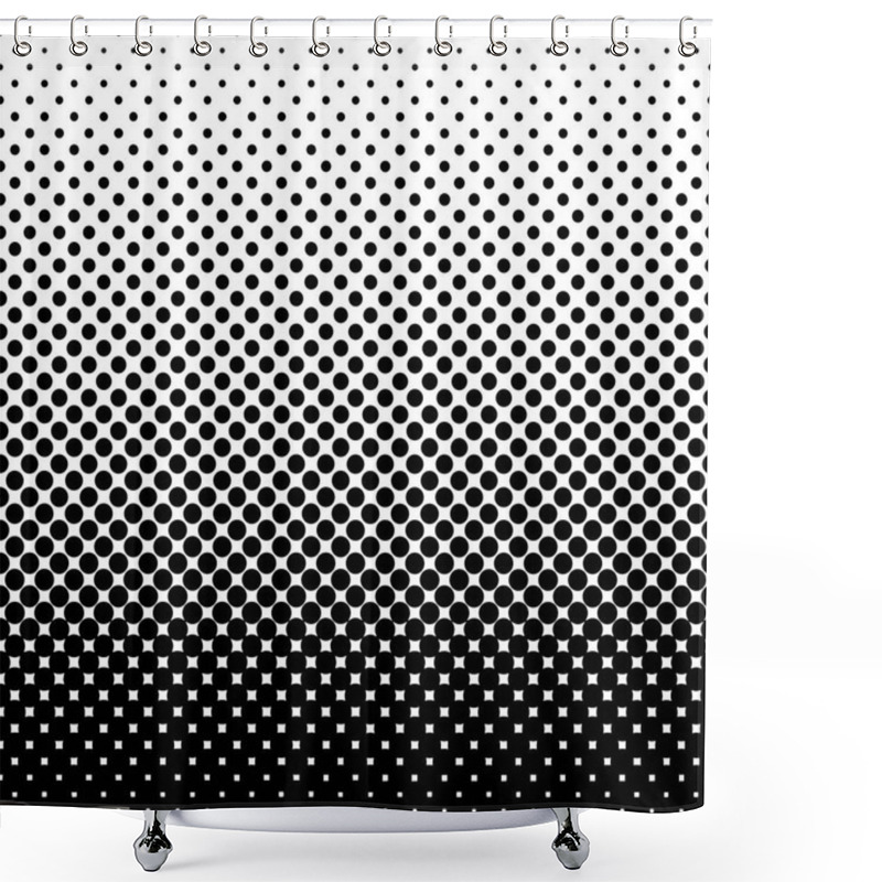 Personality  Monochrome Halftone Abstract Background Shower Curtains