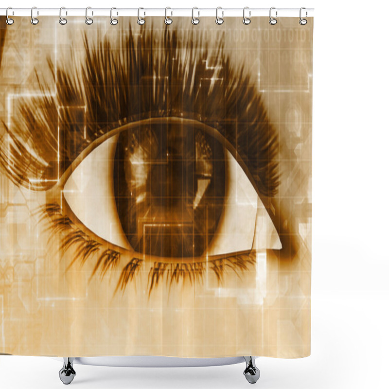 Personality  Online Privacy As A Concept Shower Curtains