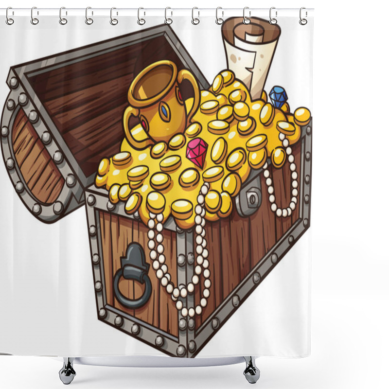 Personality  Treasure Chest Shower Curtains