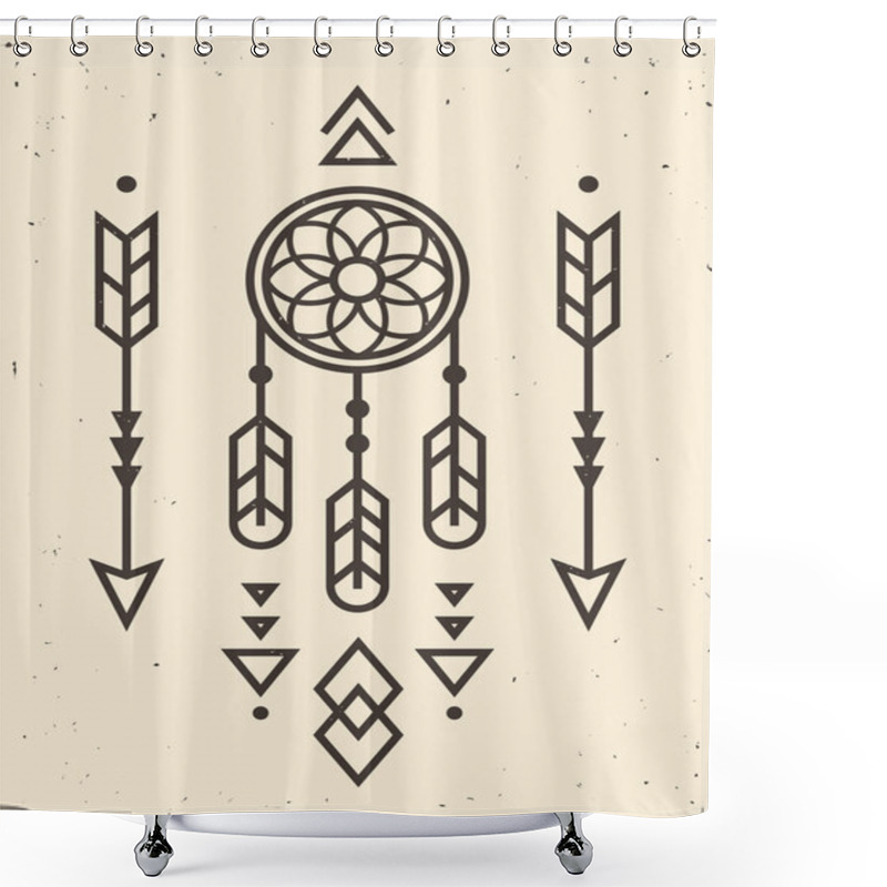 Personality  Native American Ornament Shower Curtains