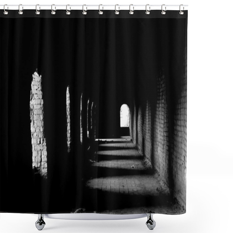 Personality  Old Dark Passage Shower Curtains