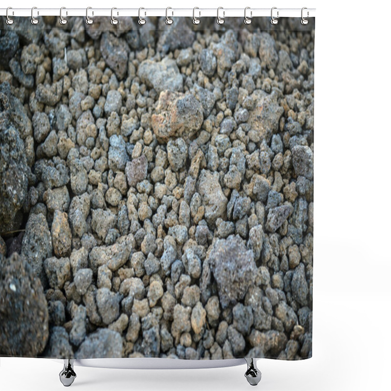 Personality  Background Of Volcanic Stones On Volcano Shower Curtains