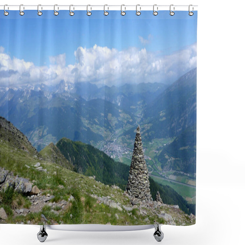 Personality  View From The Zinseler To Sterzing Shower Curtains