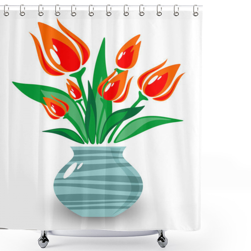 Personality  Spring Flowers Shower Curtains