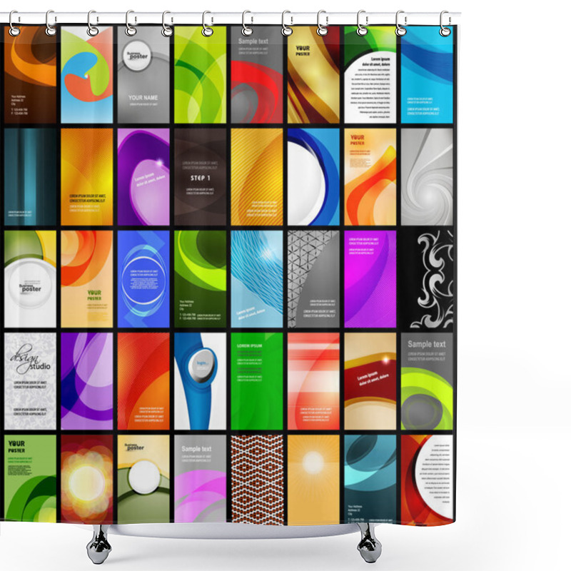 Personality  Set Of Business And Designer Cards Shower Curtains