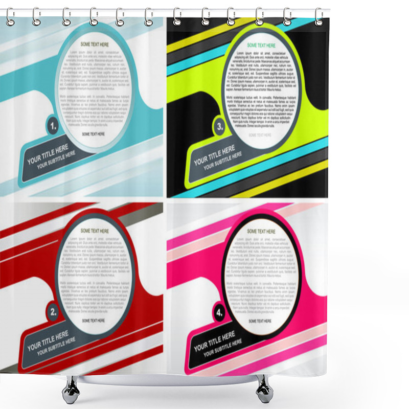 Personality  Vector Background For Text Shower Curtains