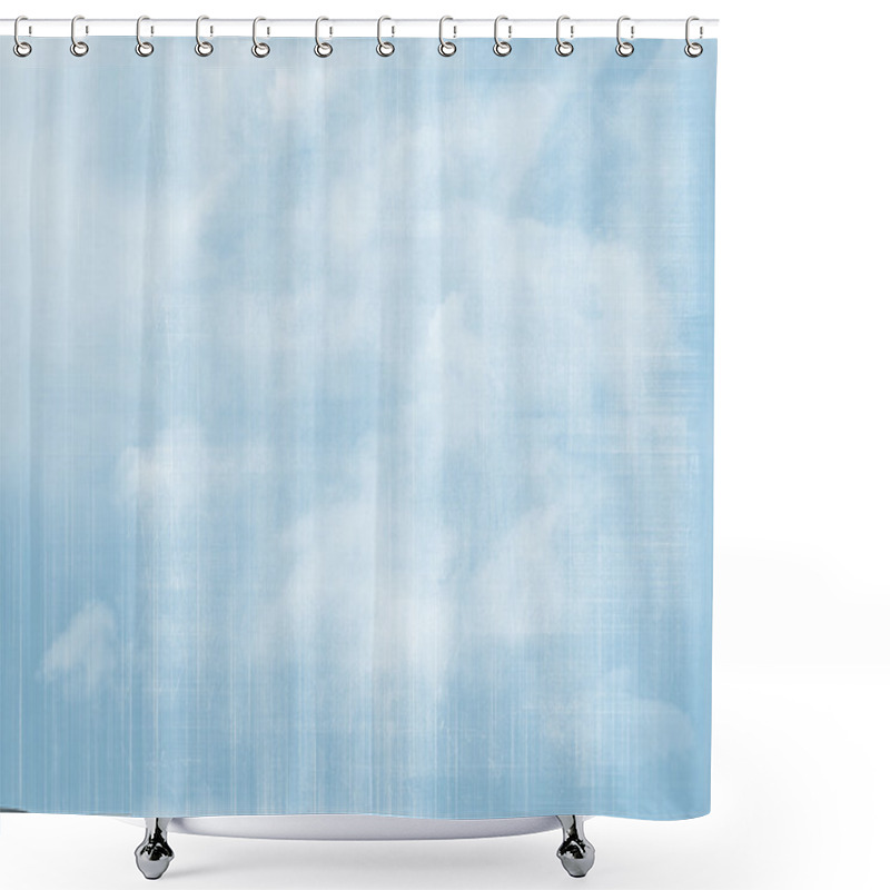 Personality  Blue Sky And Clouds Shower Curtains