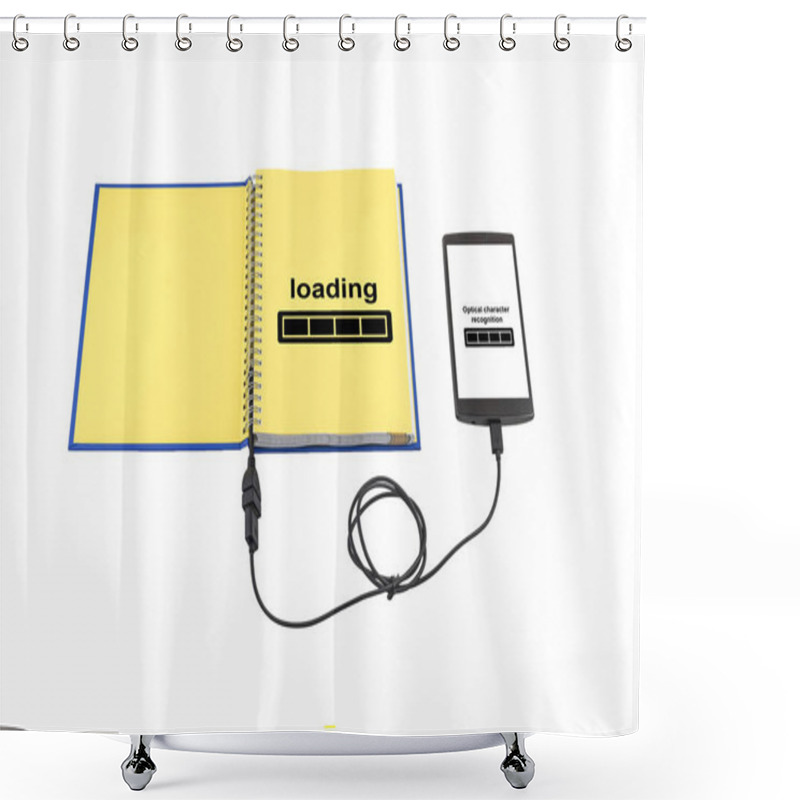 Personality  Optical Character Recognition Concept Shower Curtains