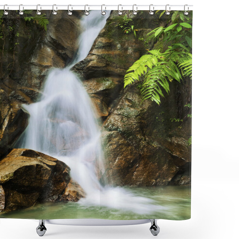 Personality  Garden Waterfalls. Shower Curtains