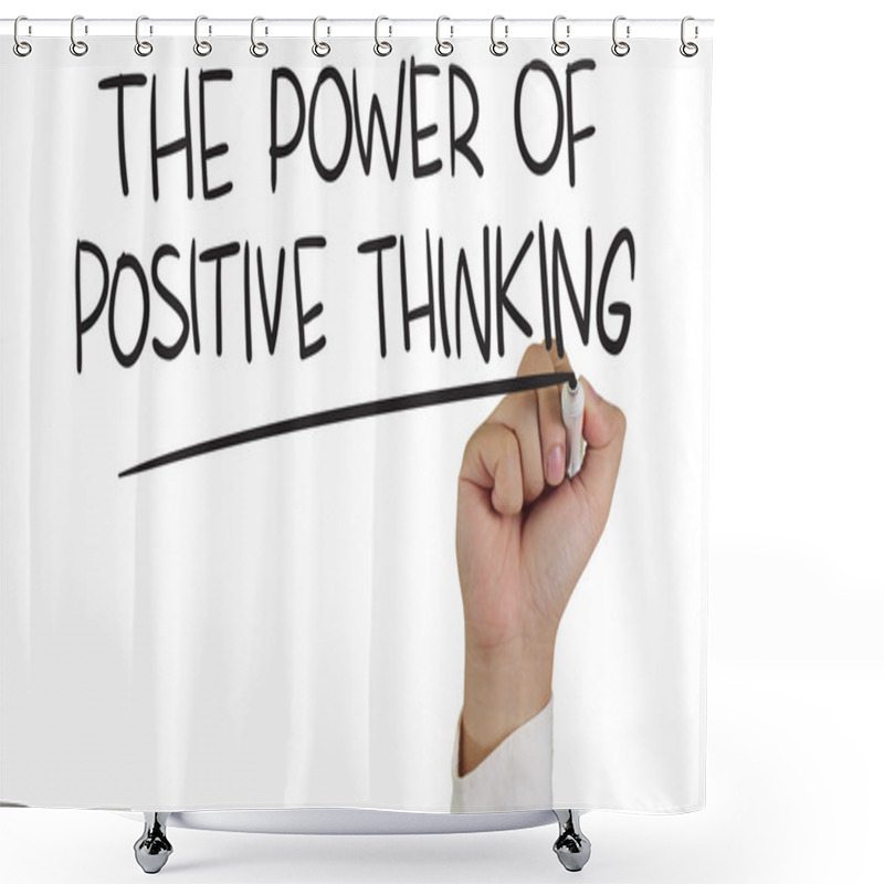 Personality  The Power Of Positive Thinking Shower Curtains