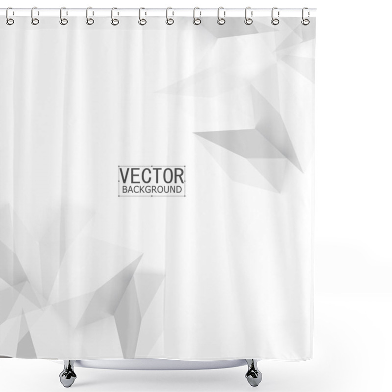 Personality  Abstract Polygon Triangles. Shower Curtains