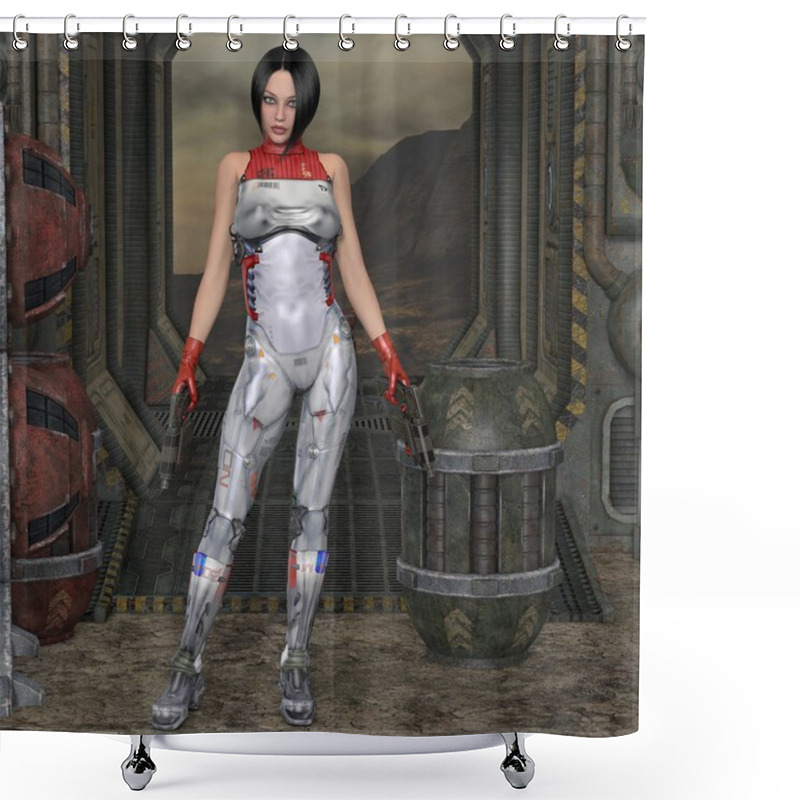 Personality  Futuristic Sexy Uniform Shower Curtains