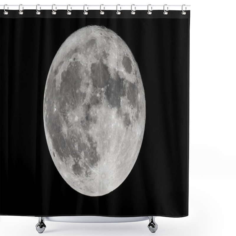 Personality  An Amazing Shot Of The Full Moon On A Dark Night Sky Shower Curtains