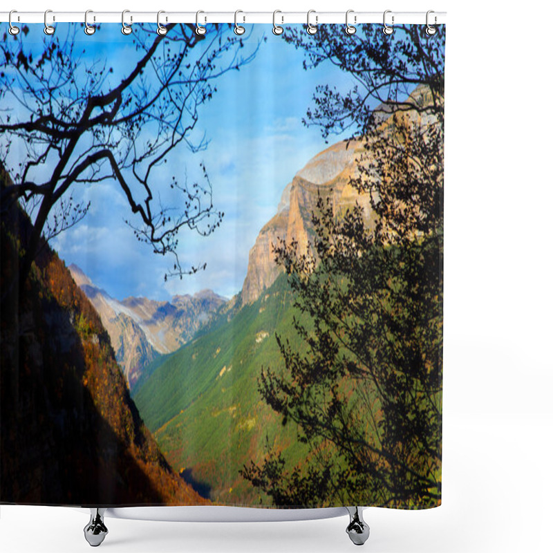 Personality  Mondarruego Galinero Tozal De Mayo Pyrenees Valle De Ordesa Shower Curtains