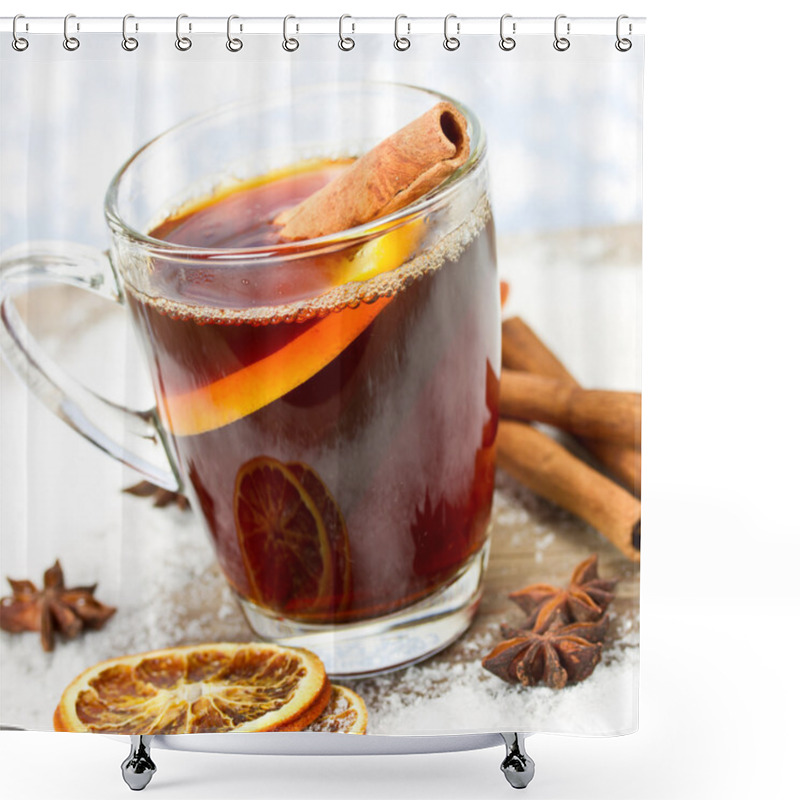 Personality  Mulled Wine Shower Curtains