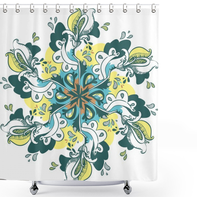 Personality  Floral Pattern, Background, Lace Shower Curtains