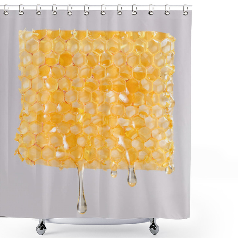 Personality  Honey Dripping On Honeycombs Shower Curtains