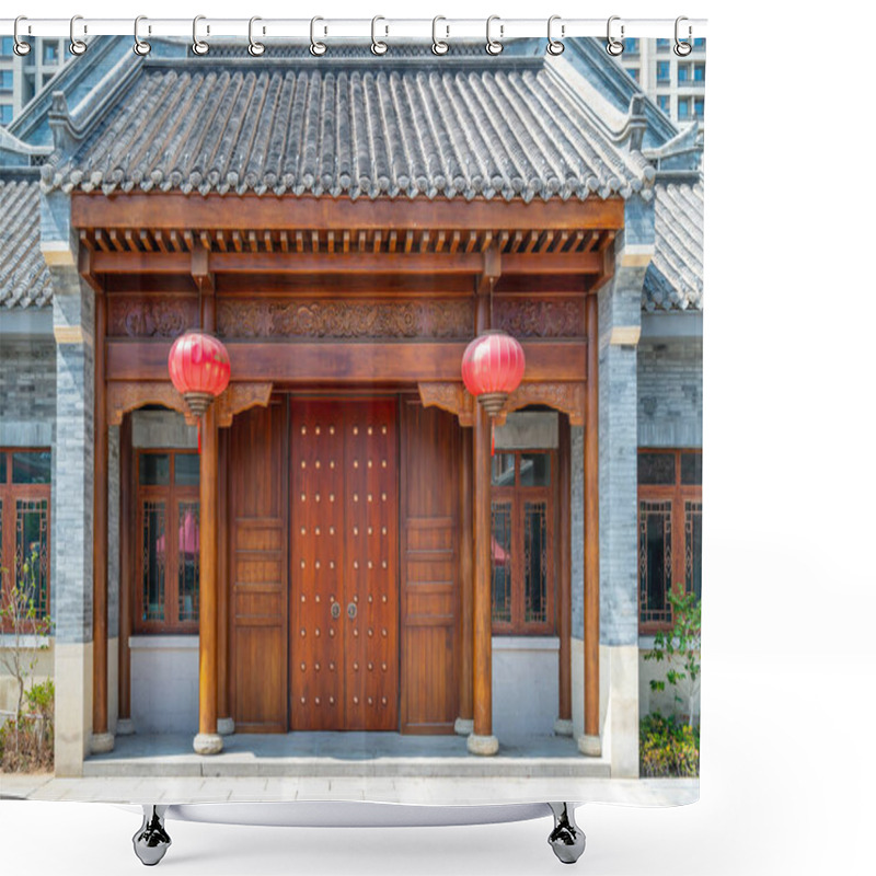 Personality  Siheyuan Villa District Of Traditional Chinese Architecture Shower Curtains