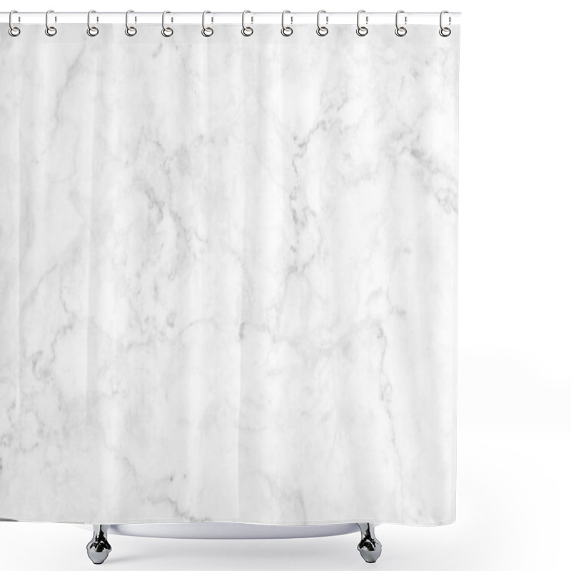 Personality  White Gray Marble Texture Background With High Resolution, Counter Top View Of Natural Tiles Stone In Seamless Glitter Pattern And Luxurious. Shower Curtains