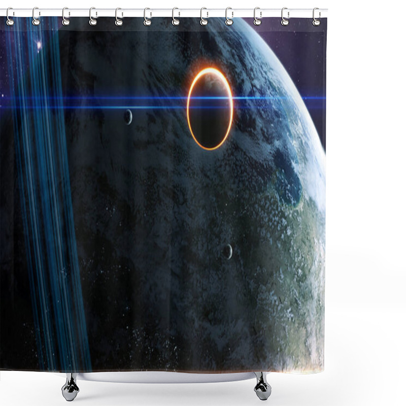 Personality  Space Art In High Resolution Shower Curtains