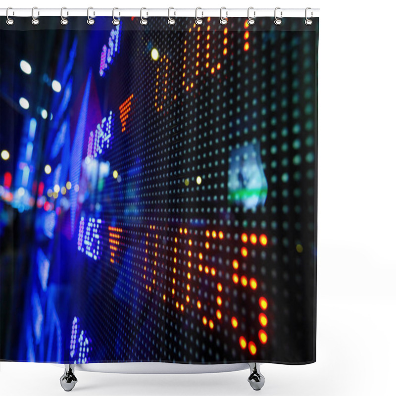 Personality  Stock Market Price Display Abstract Shower Curtains