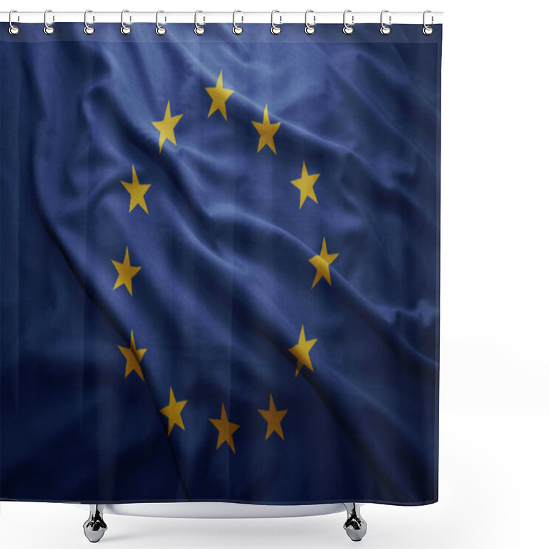 Personality  Flag Of European Union Shower Curtains