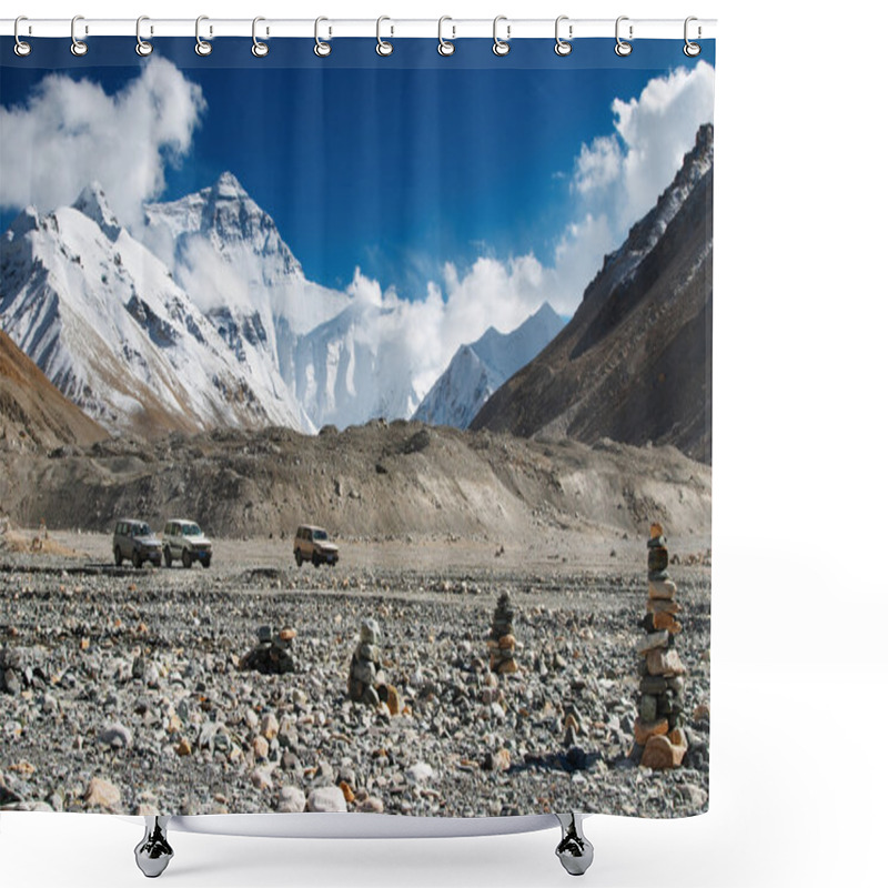 Personality  Mount Everest, Base Camp Shower Curtains