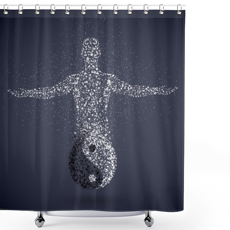 Personality  Yang (masculine) Shower Curtains