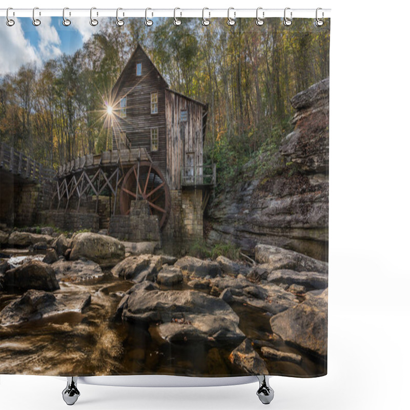 Personality  Babcock Grist Mill In West Virginia Shower Curtains