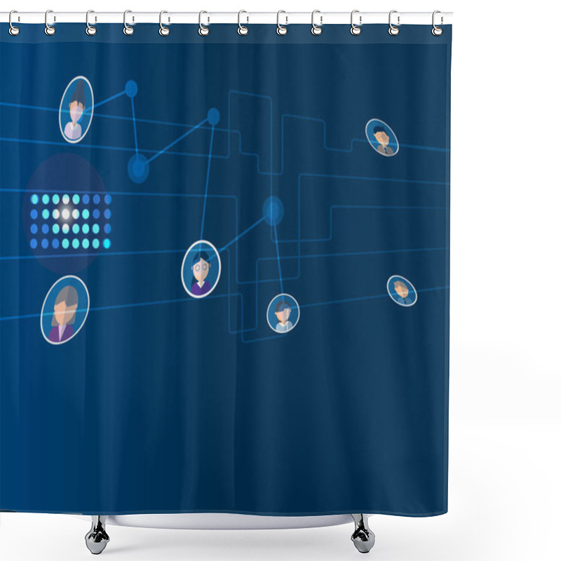 Personality  HR Data For HR Analytics Banner Shower Curtains