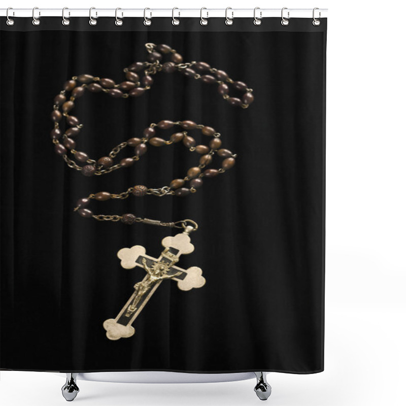 Personality  Christian Rosary. Shower Curtains