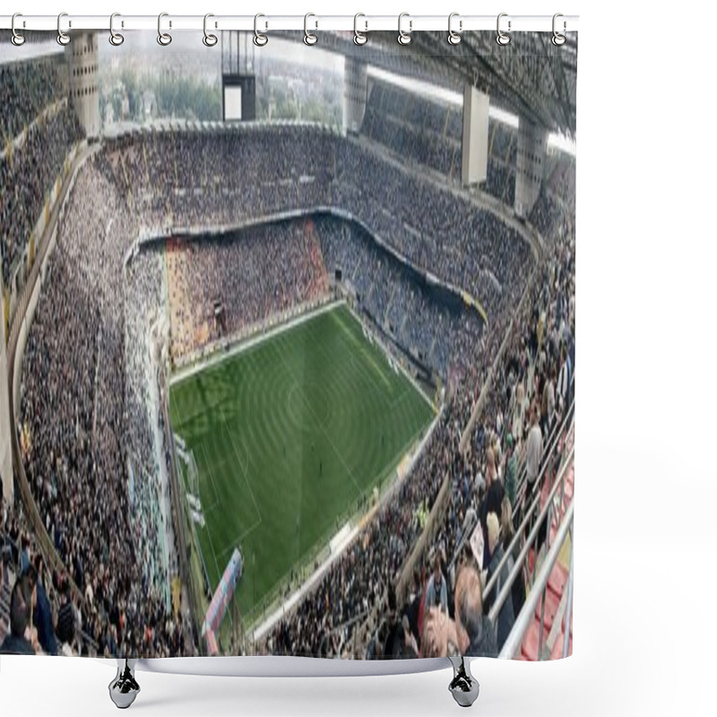 Personality  Meazza Soccer Stadium Shower Curtains