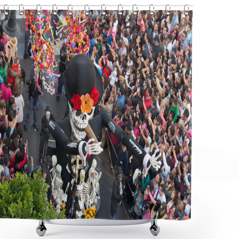 Personality  Day Of The Dead Parade In Mexico City. Shower Curtains