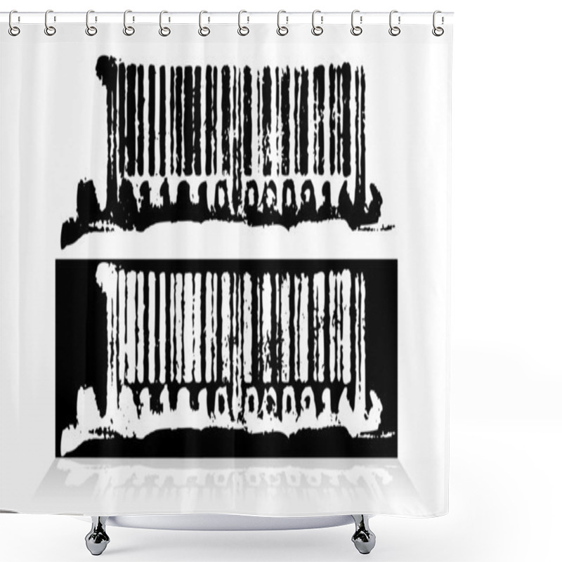 Personality  Barcode Shower Curtains