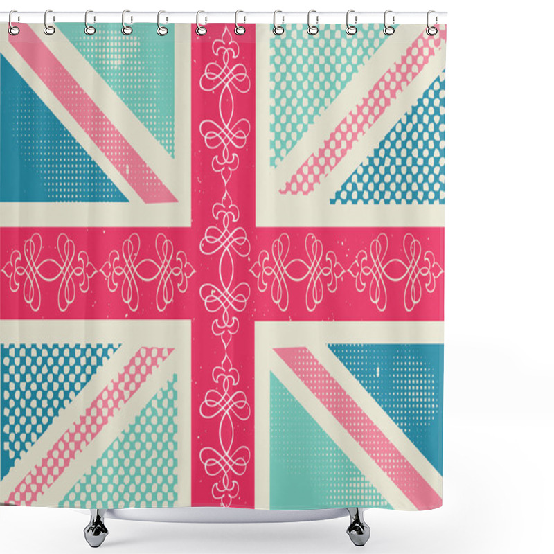 Personality  Union Jack  Pattern Shower Curtains