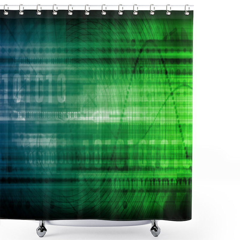 Personality  Chart Abstract Shower Curtains