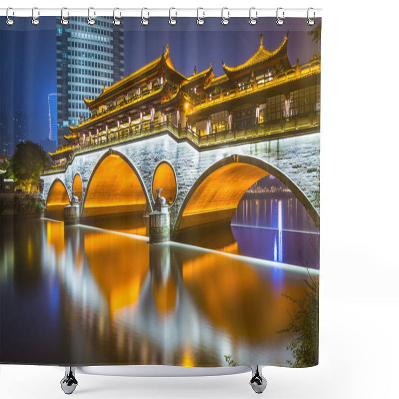 Personality  Chengdu Bridge Shower Curtains