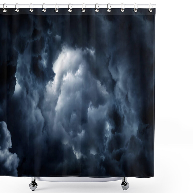 Personality  Hole In The Dark And Dramatic Storm Clouds Shower Curtains