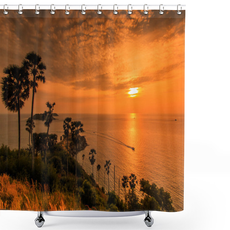 Personality  Sunset View Promthep Cape Shower Curtains